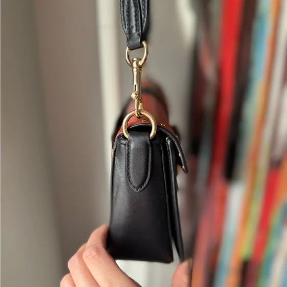 Coach Georgie Shoulder Bag in Colorblock Signature Canvas with Rivets - Picture 3 of 8